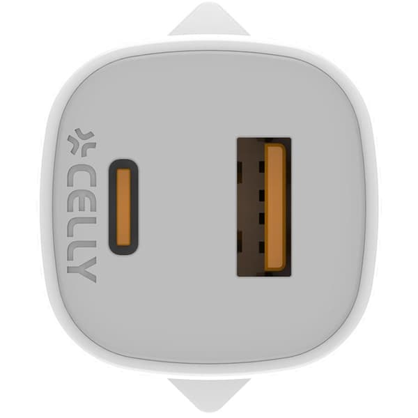 Celly USB-lader GaN 1 x USB-A + 1 x USB-C PD 25W