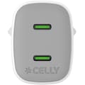 Miniatyrbillede 4 af 4: Celly USB-laddare GaN 2 x USB-C PD 45W