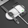 Miniatyrbild 7 av 9: Hoco 3in1 Trådlös Snabbladdare Apple Watch, iPhone, Airpods - Vit