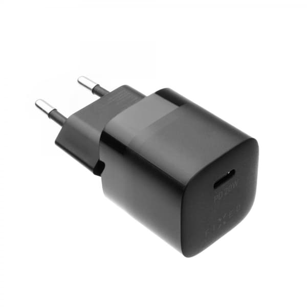 Fixed Oplader med Kabel Mini PD Travel Charger Kit USB-C/USB-C 20W Sort