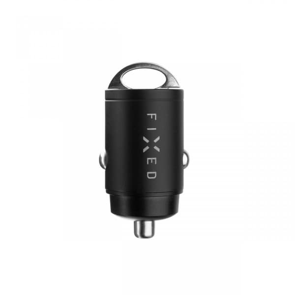 Fixed Autolaturi USB-C kaapelilla 1.2m 2xUSB-C 30W Musta