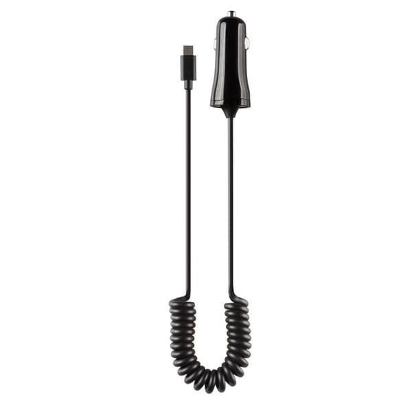 Vivanco Mobillader til bil med Fjærkabel 1m USB-C 12W Svart
