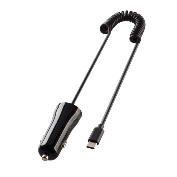 Vivanco Mobillader til bil med Fjærkabel 1m USB-C 12W Svart Sort