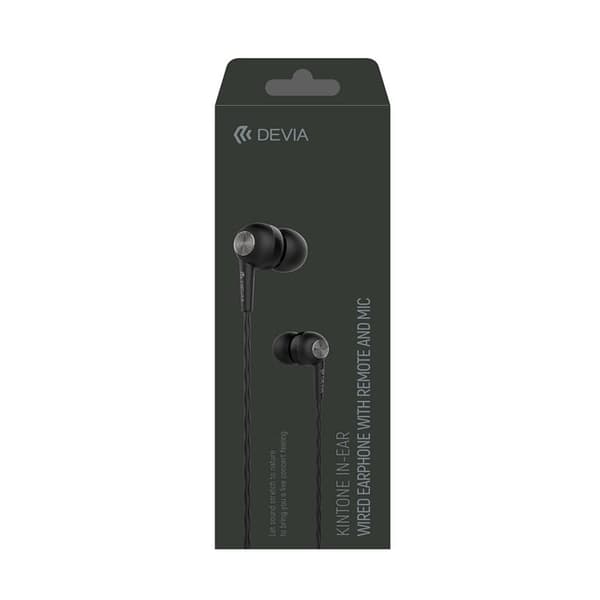 Devia In-Ear Hörlurar Trådbundna med jack 3.5 mm Kintone - Svart