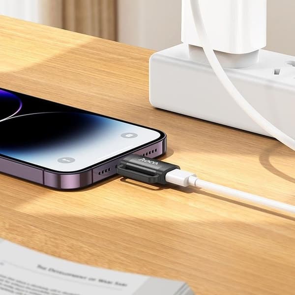 Hoco Adapter OTG Lightning Till USB-C 2A UA31B - Svart