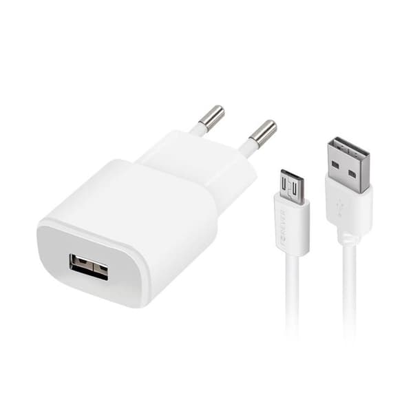 Forever Väggladdare MicroUSB 2A med Kabel - Vit