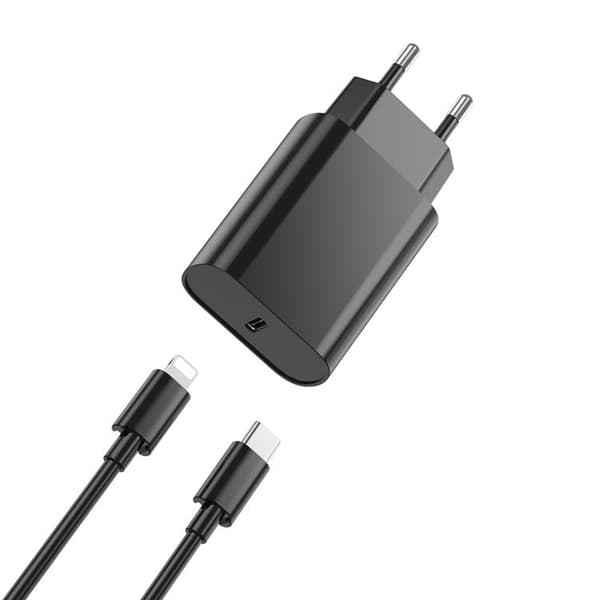 WIWU Snabbladdare 20W USB-C med Lightning Kabel PD Wi-U001