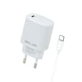 Miniatyrbild 1 av 3: Beline Väggladdare Med USB-C Till USB-C Kabel - Vit