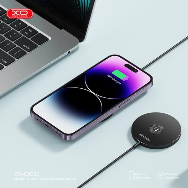 XO Magnetisk Trådlös Laddare 15W CX022 - Svart