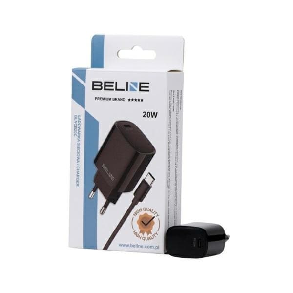 Beline Väggladdare Med USB-C Till USB-C Kabel - Svart