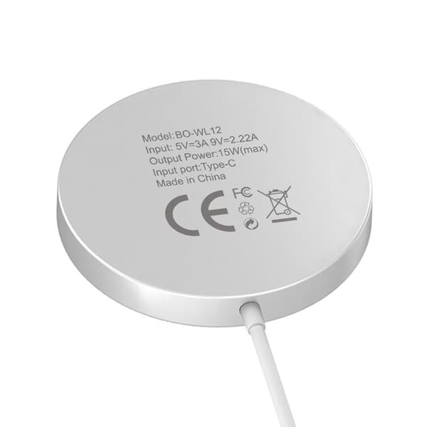 BWOO Magnetisk Trådlös Laddare 15W WL-12 - Vit