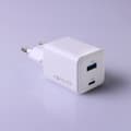 Miniatyrbild 4 av 7: Forever Snabbladdare USB-A - USB-C 45W GaN PD QC - Vit