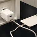 Miniatyrbild 5 av 7: Forever Snabbladdare USB-A - USB-C 45W GaN PD QC - Vit