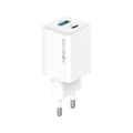 Miniatyrbild 1 av 7: Forever Snabbladdare USB-A - USB-C 45W GaN PD QC - Vit