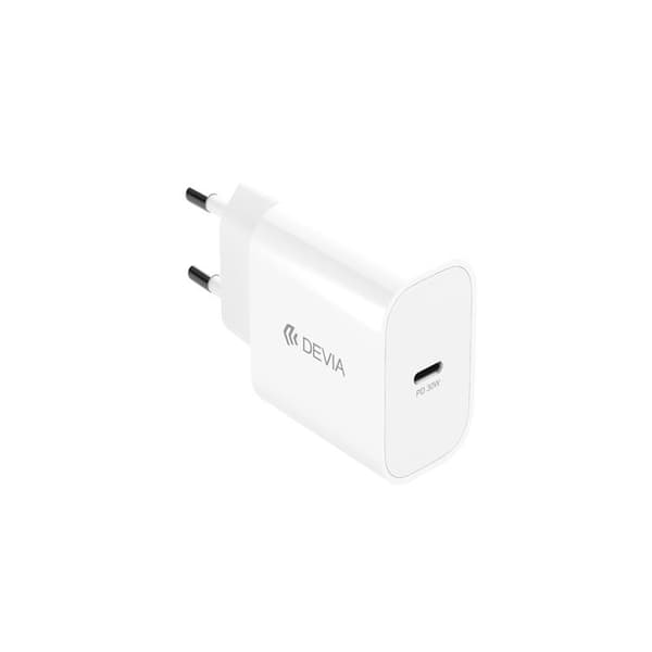 Devia GaN Snabbladdare USB-C 30W PD USB-C/Lightning Kabel