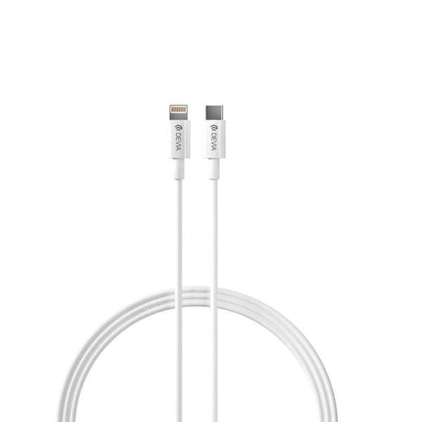 Devia GaN Snabbladdare USB-C 30W PD USB-C/Lightning Kabel