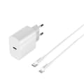 Miniatyrbild 2 av 5: Devia GaN Snabbladdare USB-C 30W PD USB-C/Lightning Kabel