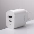 Miniatyrbild 4 av 11: Maxlife Väggladdare USB/USB-C 30W med USB-C/USB-C Kabel PD QC