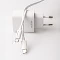 Miniatyrbild 5 av 11: Maxlife Väggladdare USB/USB-C 30W med USB-C/USB-C Kabel PD QC