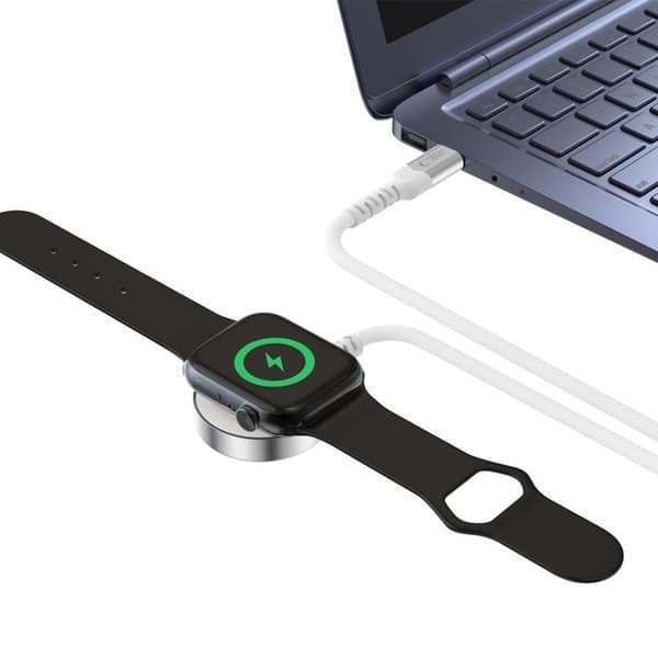 Tech-Protect Apple Watch Magnetic Laddare Type-C 120cm - Vit