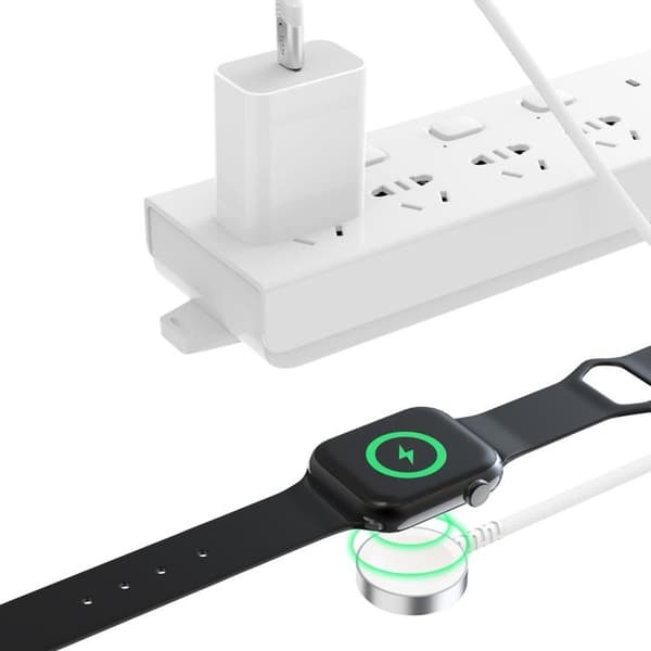 Tech-Protect Apple Watch Magnetic Laddare Type-C 120cm - Vit