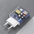 Miniatyrbild 4 av 6: Dudao Snabbladdare 30W USB-A Till USB-C GaN - Vit
