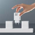 Miniatyrbild 5 av 6: Dudao Snabbladdare 30W USB-A Till USB-C GaN - Vit