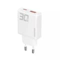 Miniatyrbild 1 av 6: Dudao Snabbladdare 30W USB-A Till USB-C GaN - Vit