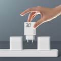 Miniatyrbild 5 av 5: Dudao Snabbladdare 30W USB-A/USB-C med USB-C/USB-C Kabel Vit