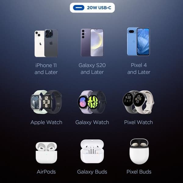 Spigen Essential Snabbladdare EE201EU 1-Ports 20W - Svart