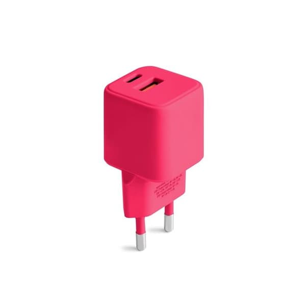 Colorum Snabbladdare 30W 1xUSB-A 1xUSB-C - Magenta