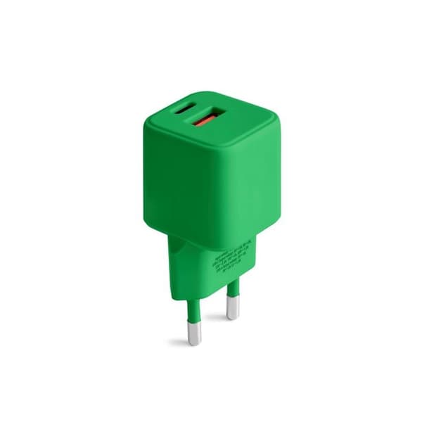 Colorum Snabbladdare 30W 1xUSB-A 1xUSB-C - Grön