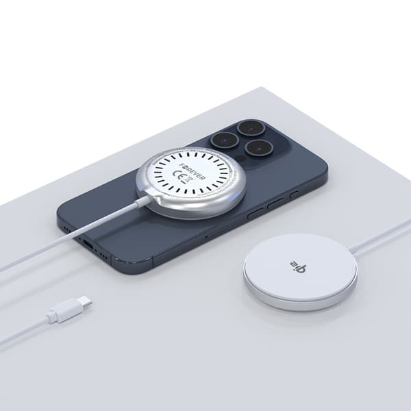 Forever Qi2 15W Trådlös Laddare Magnetisk - Silver