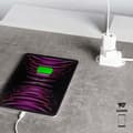 Miniatyrbild 7 av 11: SBS Snabbladdare 20W USB-A USB-C med PD - Vit