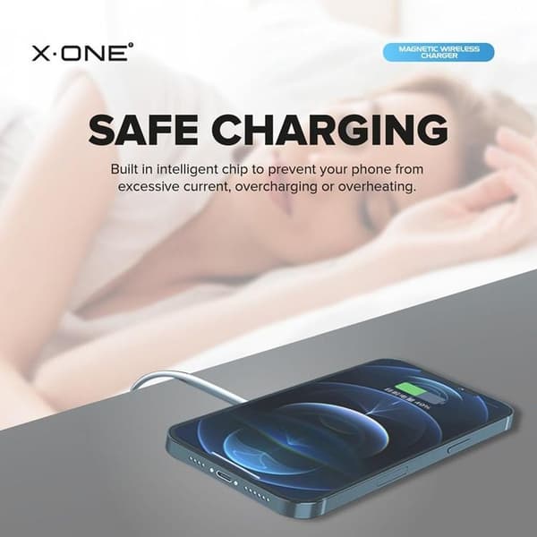 X-One MagSafe Trådlös Laddare - Vit