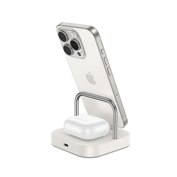 Hoco 3in1 Trådlös Laddare Apple Watch, iPhone, Airpods 5W 3A