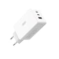 Miniatyrbild 3 av 5: XO Väggladdare USB/2x USB-C 65W med USB-C/USB-C Kabel PD QC 3A