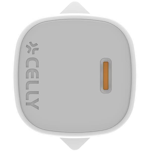 Celly Snabbladdare GaN 1 x USB-C PD 30W - Vit