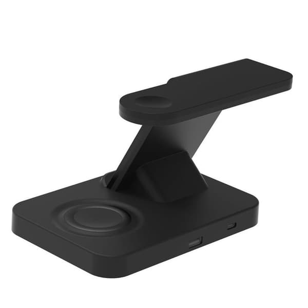 Tech-Protect 3in1 Qi 15W-A37 Trådlös Laddare För Android & Apple - Svart