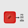 Miniatyrbild 5 av 10: SBS Snabbladdare 20W GaN Power Delivery - Röd