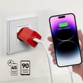 Miniatyrbild 8 av 10: SBS Snabbladdare 20W GaN Power Delivery - Röd