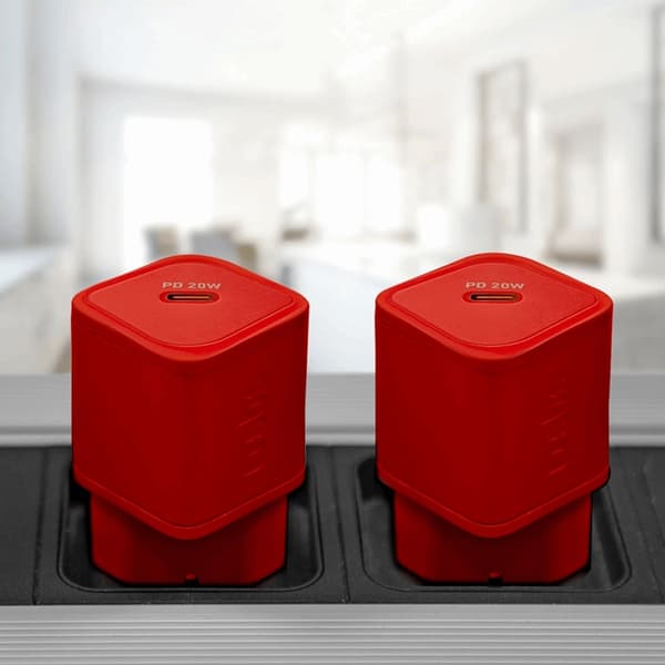 SBS Snabbladdare 20W GaN Power Delivery - Röd