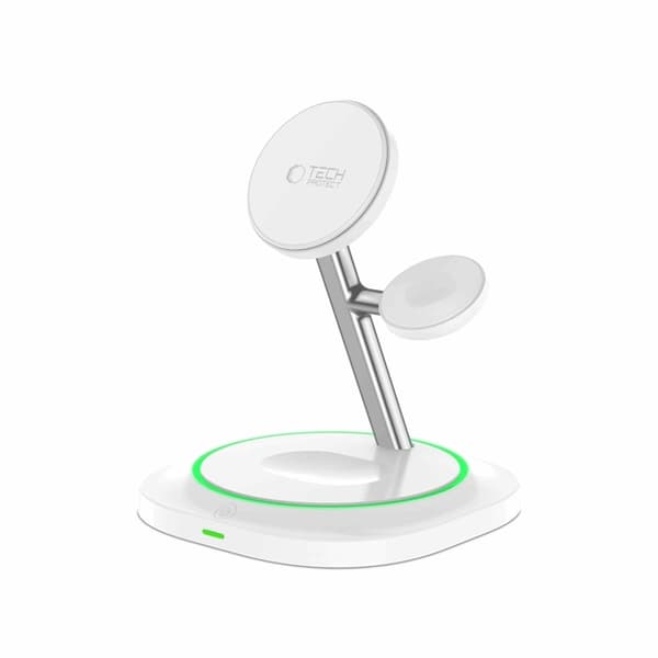 3-in-1 Magsafe Trådlös Laddare iPhone, Apple Watch, AirPods Qi 15W