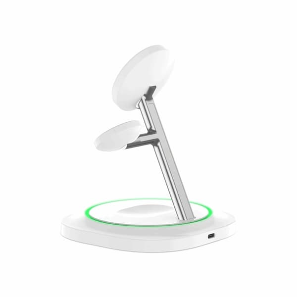 3-in-1 Magsafe Trådlös Laddare iPhone, Apple Watch, AirPods Qi 15W