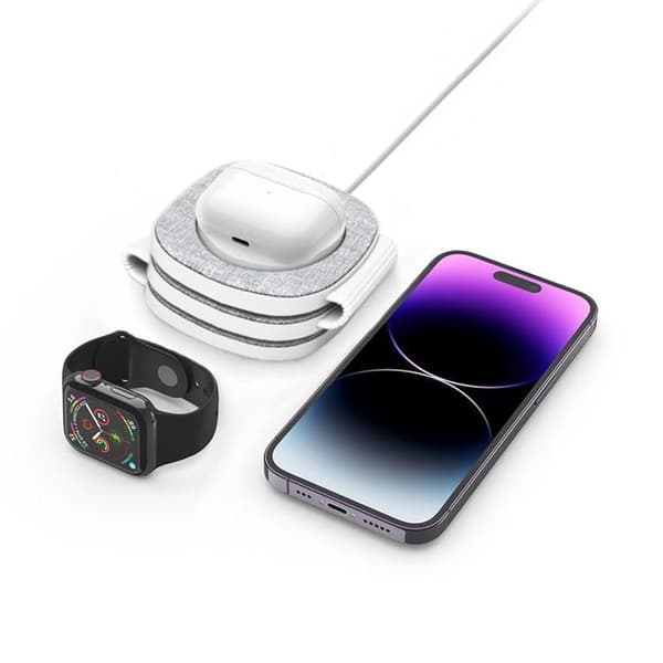 Tech-Protect 3-in-1 Trådlös Laddare Magsafe iPhone, Apple Watch, AirPods