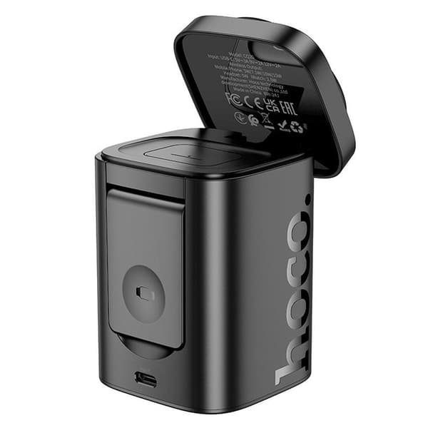 Hoco 6in1 Trådlös Laddare Apple Watch, iPhone, Airpods 15W - Svart
