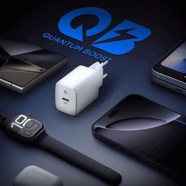 Spigen Essential Snabbladdare EE201EU 1-Ports 20W - Vit