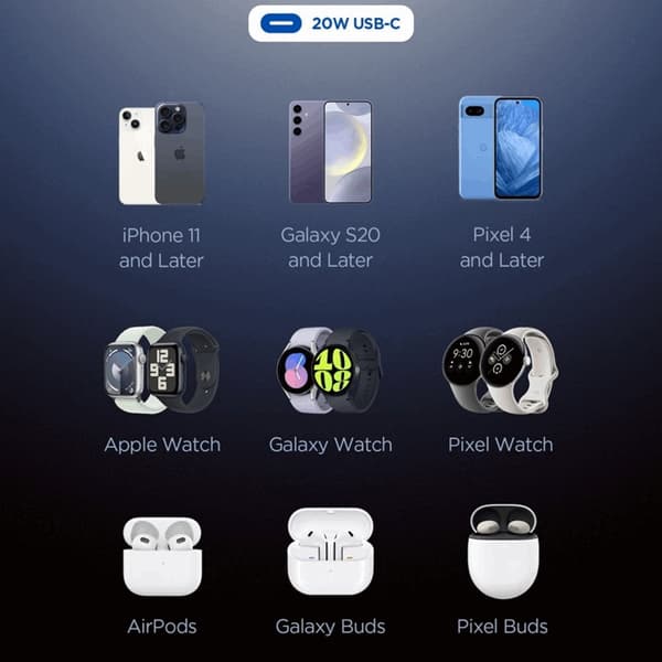 Spigen Essential Snabbladdare EE201EU 1-Ports 20W - Vit