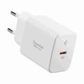 Miniatyrbild 1 av 5: Spigen Essential Snabbladdare EE201EU 1-Ports 20W - Vit