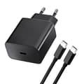Miniatyrbild 1 av 7: Extrem Snabbladdare iPhone 16 Pro Max - 45W Strömadapter + Kabel 1M